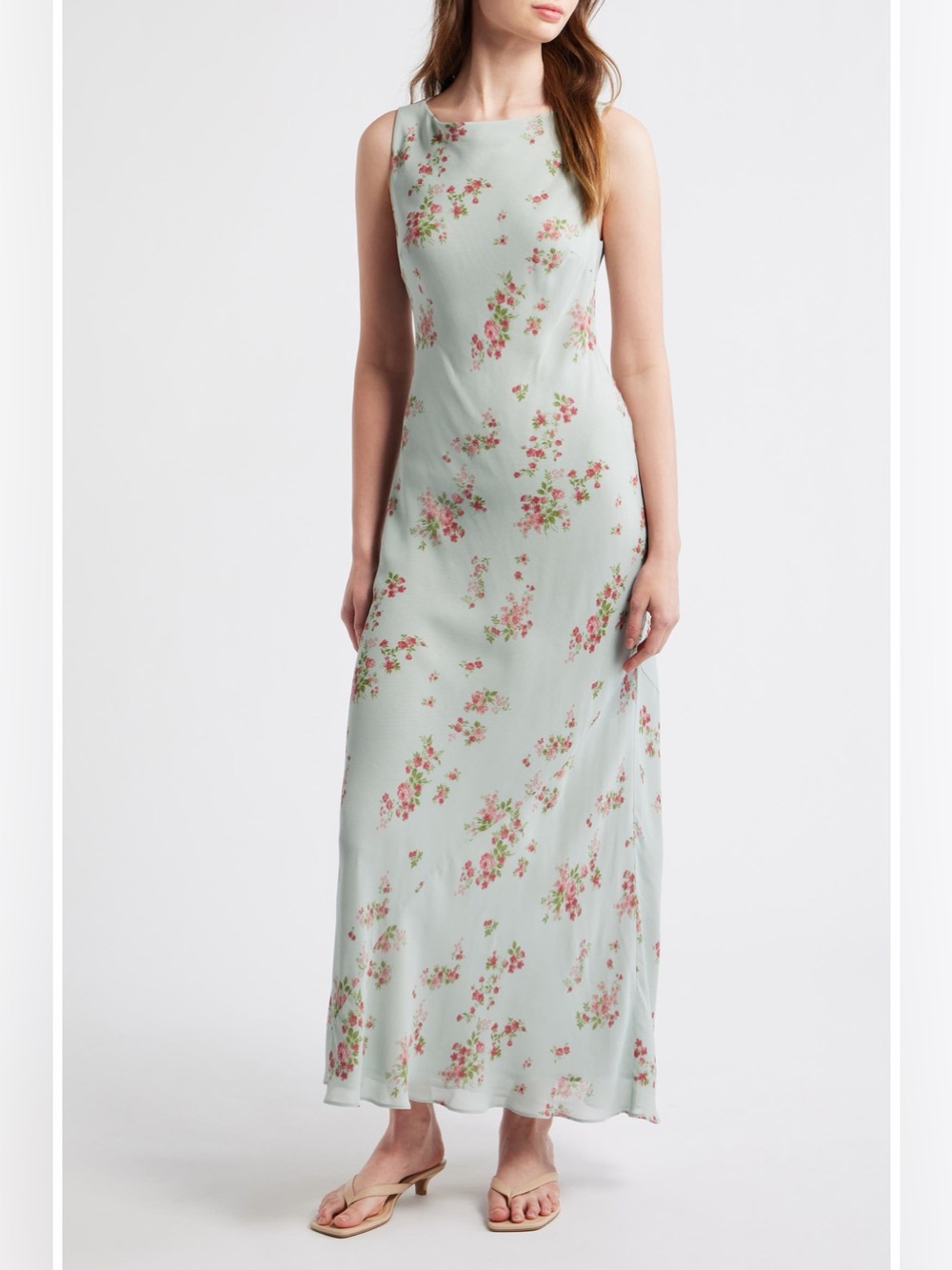Reformation Prescott Floral Column Maxi Dress